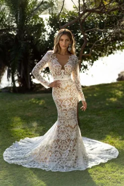 Athena Long Sleeve Gown