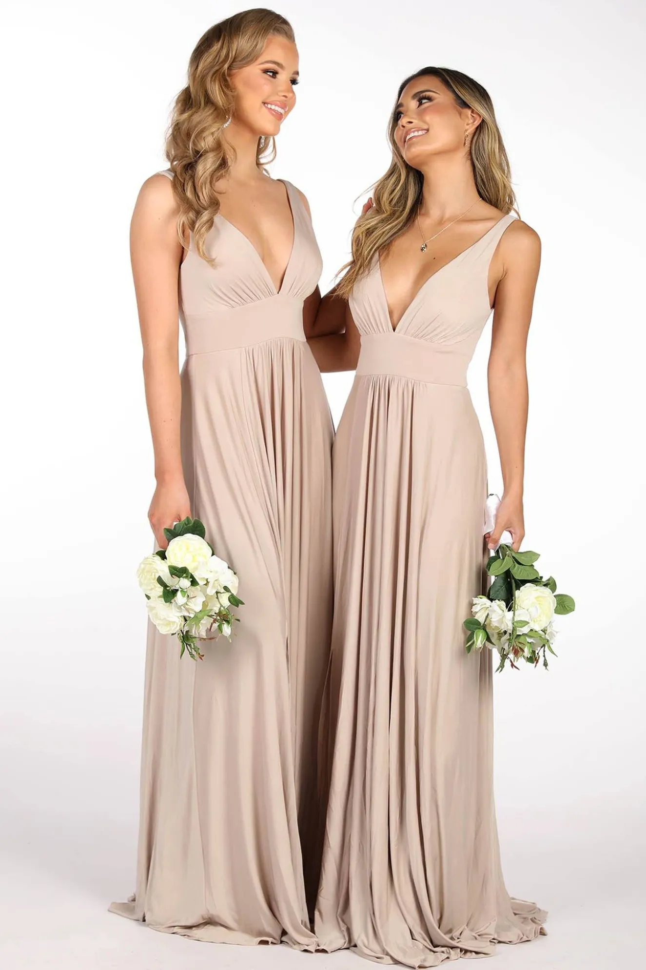 CATALINA A-Line Maxi Dress - Nude
