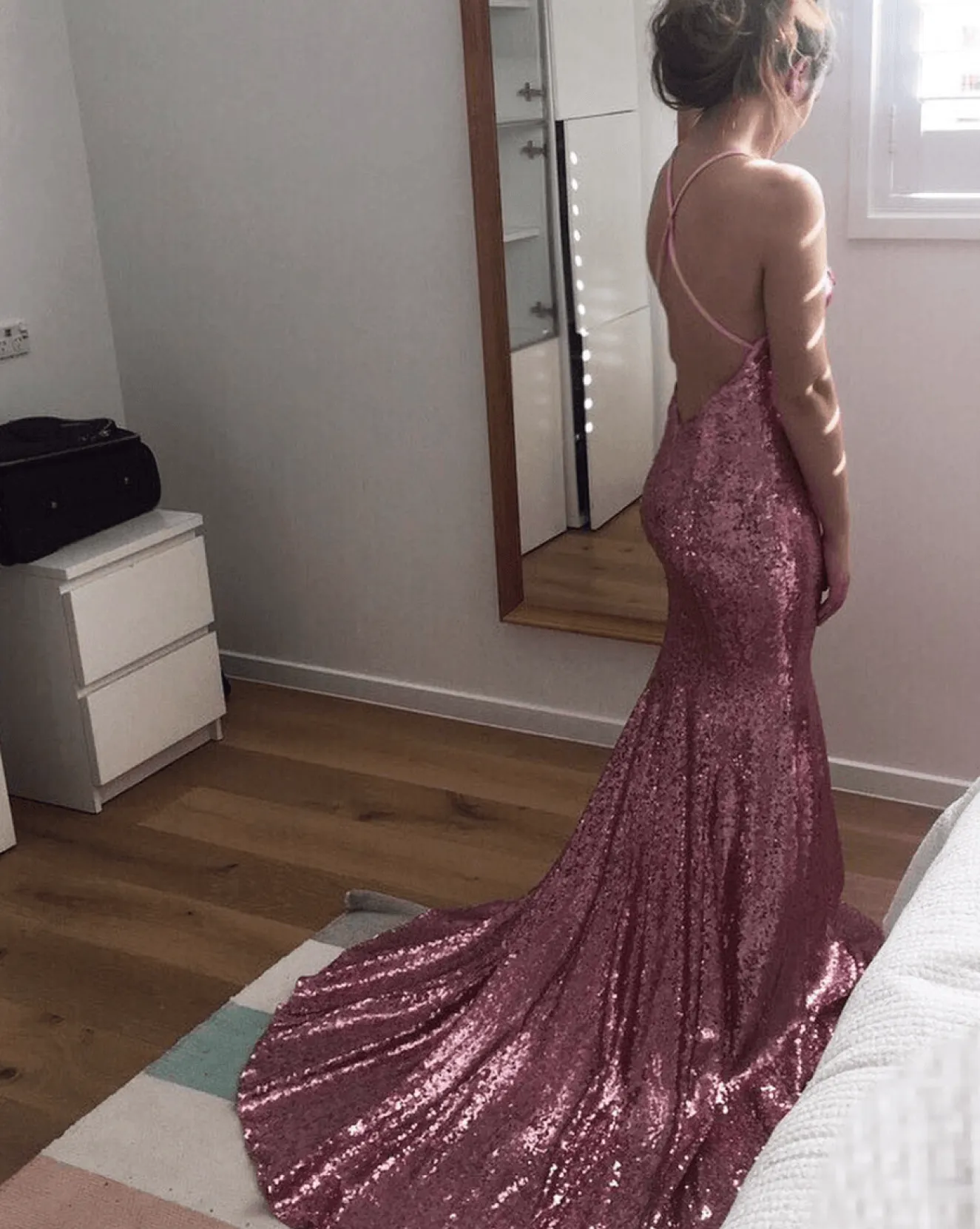 Estelle Gown - Pink Orchid (XL - Clearance Sale)