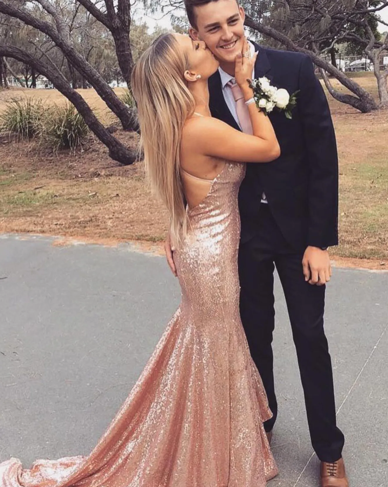 Estelle Gown - Rose Gold (L & XL - Clearance Sale)