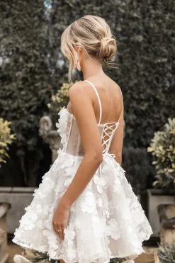 FRANCINE 3D Flower Mini Dress