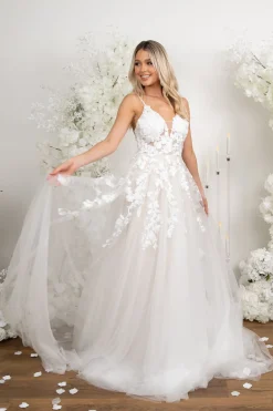 IRENE Gown in Ivory/Champagne