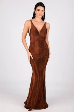 Thalia Gown - Shimmer Copper